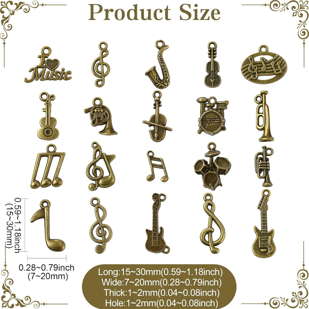 Stiesy Antik Bronze Charms Vintage Charm Anhänger Bulk für Armband Schmuckherstellung Handwerk Halsk