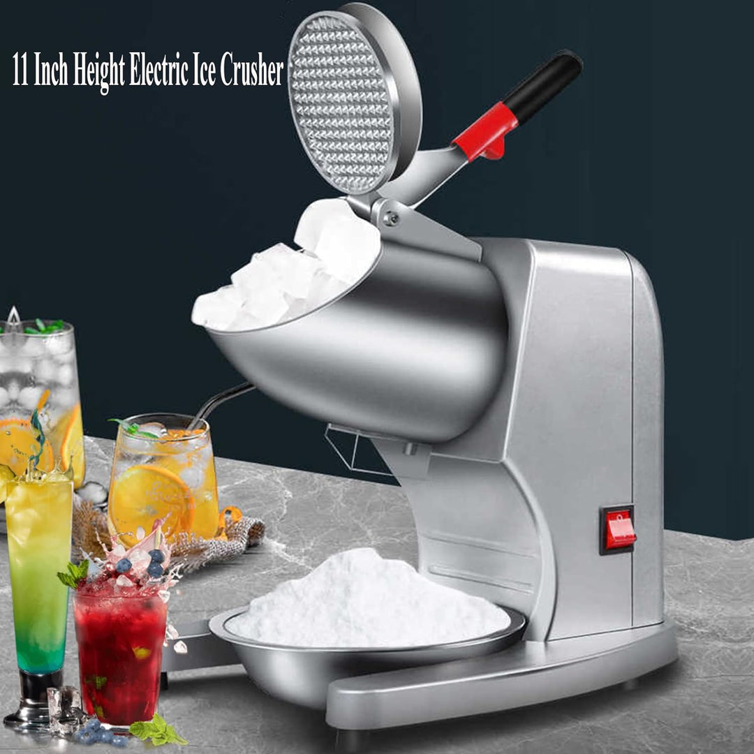 LEONEBEBE Elektrische Crushed-Ice-Maschinen für Haushalt und Gewerbe, verbesserter Eisauslass mit 16