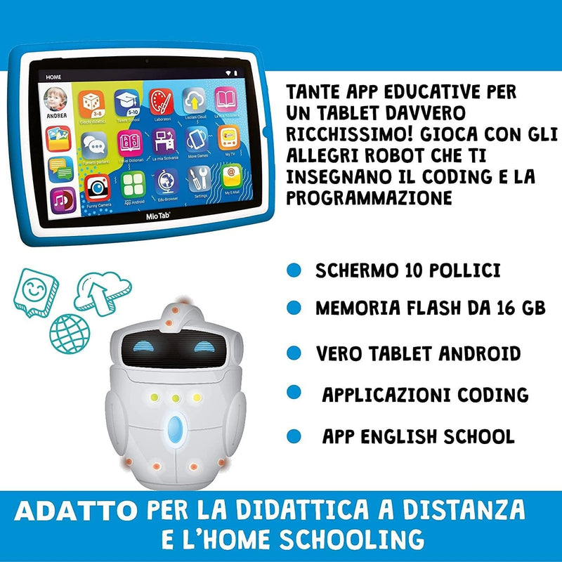 Lisciani Giochi-Mio Tab 10" STEM Coding XL 2021, mehrfarbig, 89055