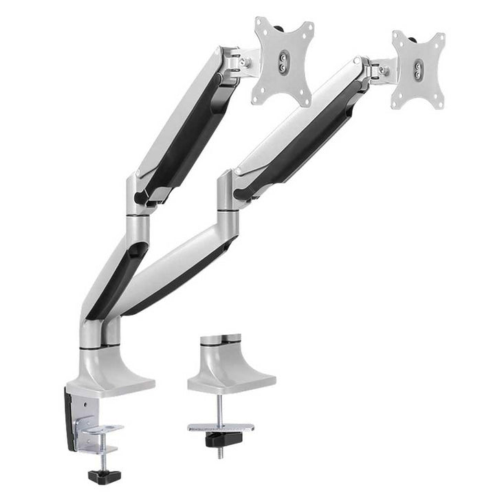 LogiLink BP0043 2-fach Aluminium Monitor-Schreibtischhalterung 33-81,3 cm (13-32 Zoll) silber BP0043