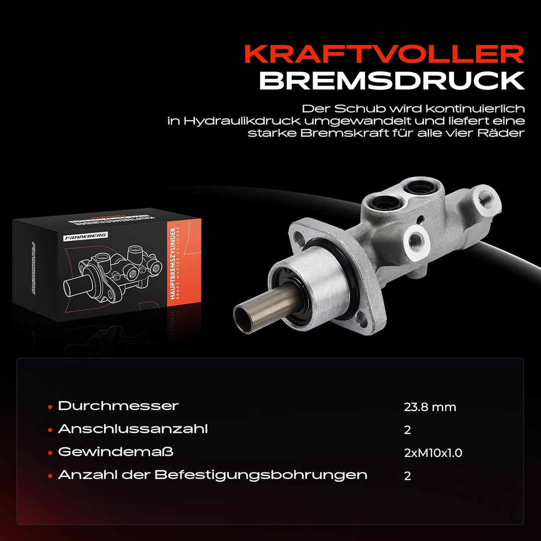 Frankberg Hauptbremszylinder Kompatibel mit Micra C+C III K12 2005-2010 Micra III K12 2003-2010 Note
