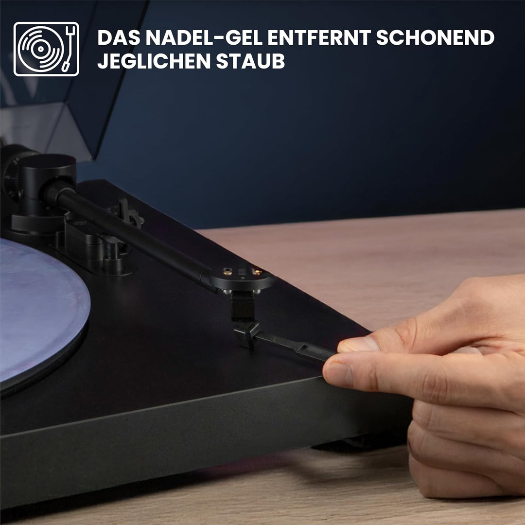 Big Fudge 4-in-1-Reinigungsset für Vinyl Schallplatten – Schallplatten Reinigung inkl. weicher, krat