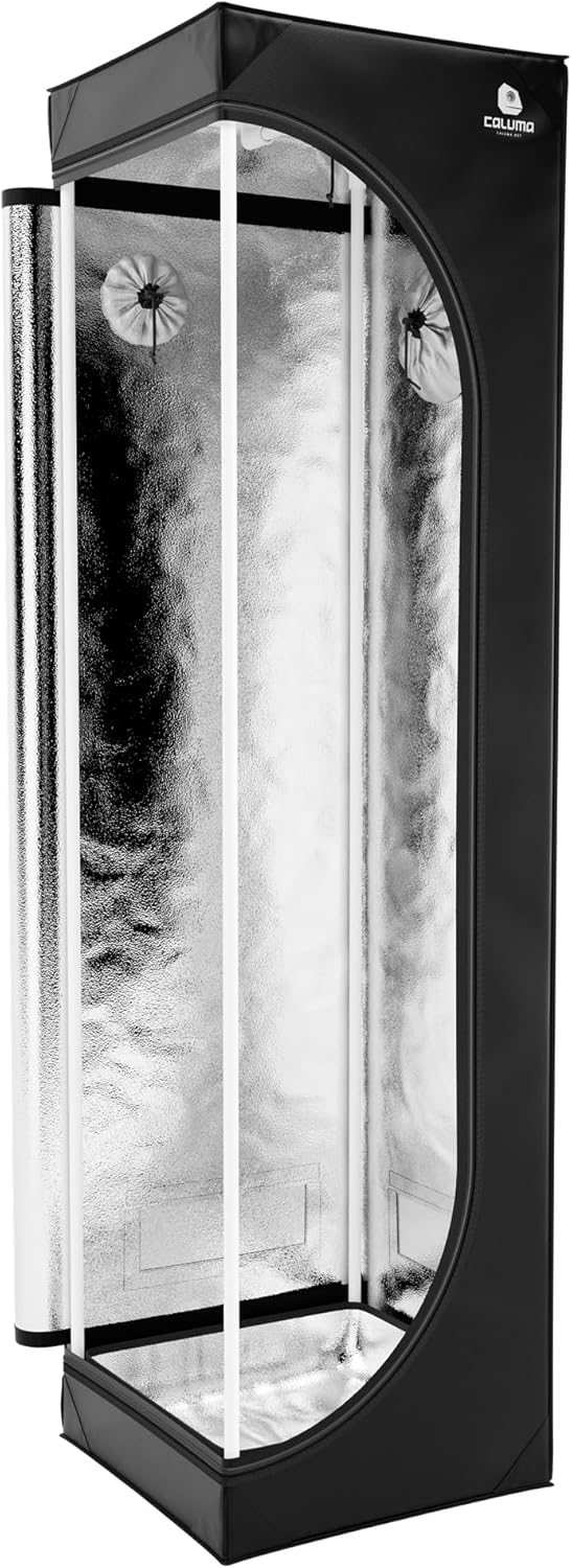 Caluma Growzelt 40×40×160cm – professionelles Indoor-Zelt, Growbox für Pflanzenanbau, lichtdicht, ul