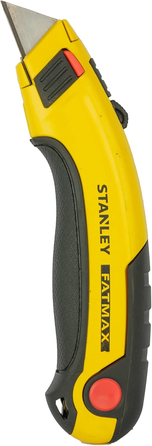 Stanley Fatmax Messer 1-10-778 (mit einziehbarer Klinge, 170 mm Länge, robustes Zinkdruckgehäuse mit