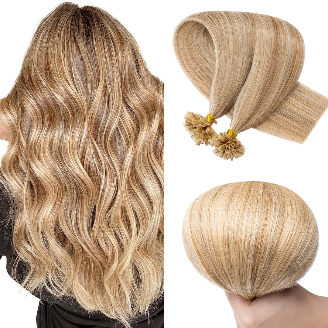 Sego Bondings Extensions Echthaar 0.5g/Strähnen 100 Strähnen Haarverlängerung Keratin U-Tip Glue 100