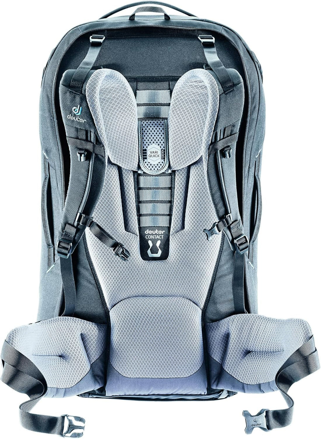 Deuter AViANT Access Pro 55 SL Damen Reiserucksack mit Daypack Schwarz, Schwarz