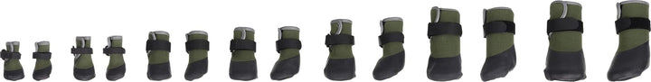 hundeschuhe - Magna - 2 Stück - grün - L - 5,7x5,2x11,4 cm - Polyester - weiche Sohle - rutschfest -