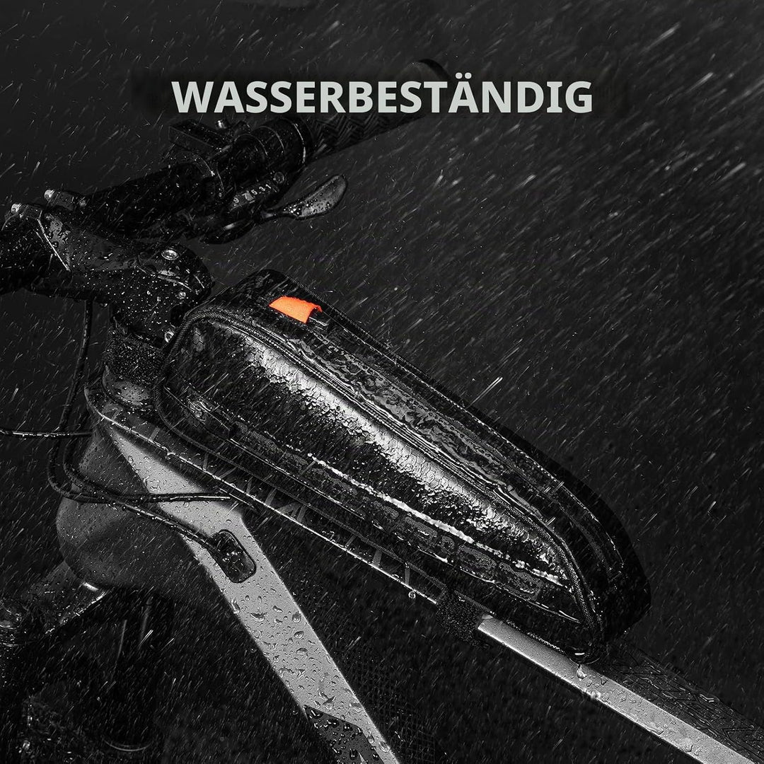ROCKBROS Fahrradtasche Set, Fahrrad Lenkertasche + Rahmentasche, 2 in 1 Abnehmbare Dreiecktasche für