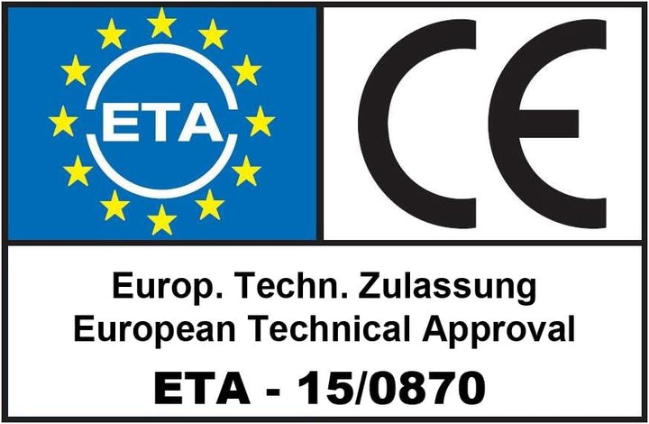 Terrassenschrauben 4,5 x 70-200 Stück - Edelstahl gehärtet, ETA Zulassung, TX 20 mit Reibteil, Cutsp