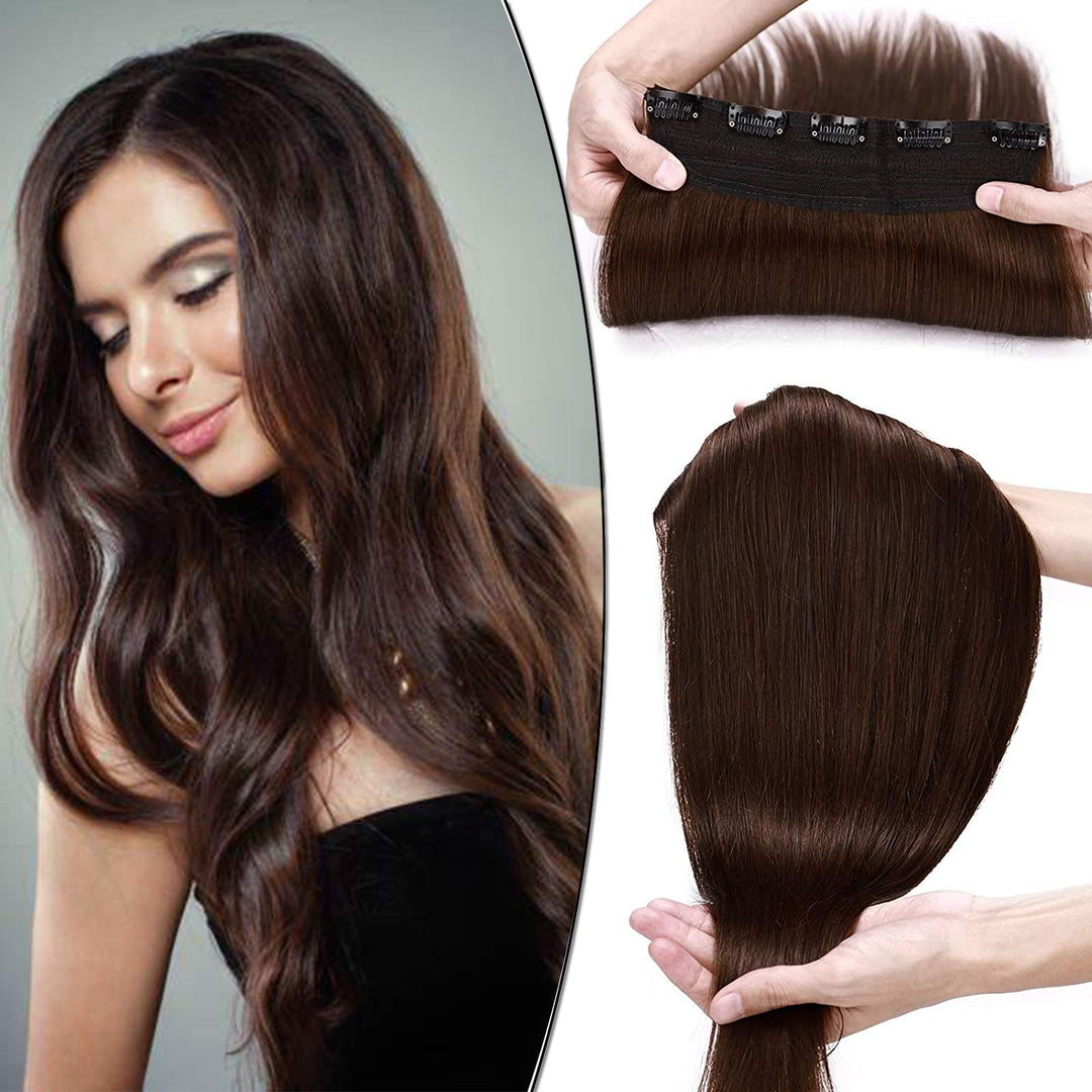 SEGO Haarverlängerungen Clip in Extensions DICKER 7A 100% Echtes menschliches Haar 1 Teilig 5 Clips