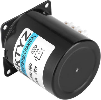 60KTYZ Synchrongetriebemotor AC 220V 2.5/20/30/110RPM CW/CCW Drehmomentrichtungssteuerung 28W Unters