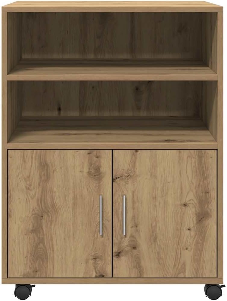vidaXL Rollschrank, Büroschrank mit Stauraum, Aktenschrank für Wohnzimmer Büro, Bürocontainer Schran