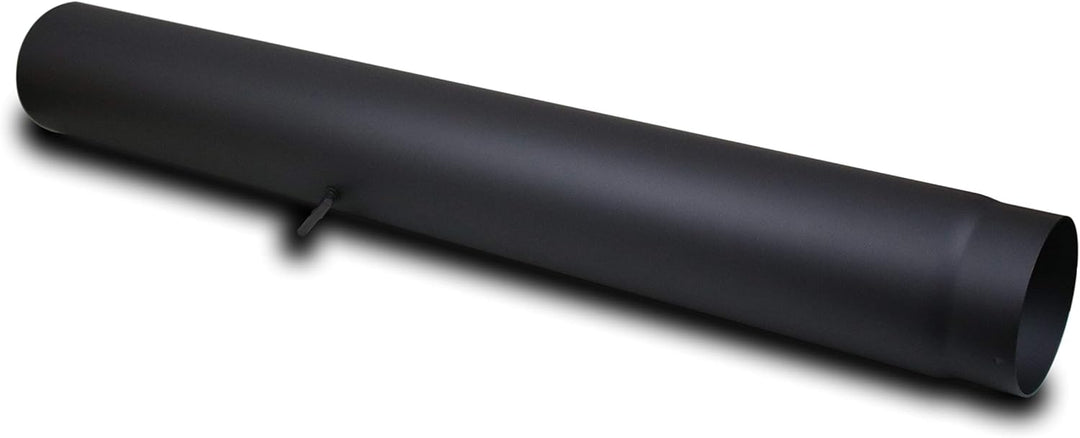 LANZZAS Ofenrohr 1000 mm mit Drosselklappe, im Durchmesser, DN, Ø 150 mm, Farbe: gussgrau - weitere