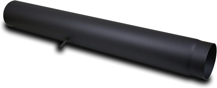LANZZAS Ofenrohr 1000 mm mit Drosselklappe, im Durchmesser, DN, Ø 150 mm, Farbe: gussgrau - weitere