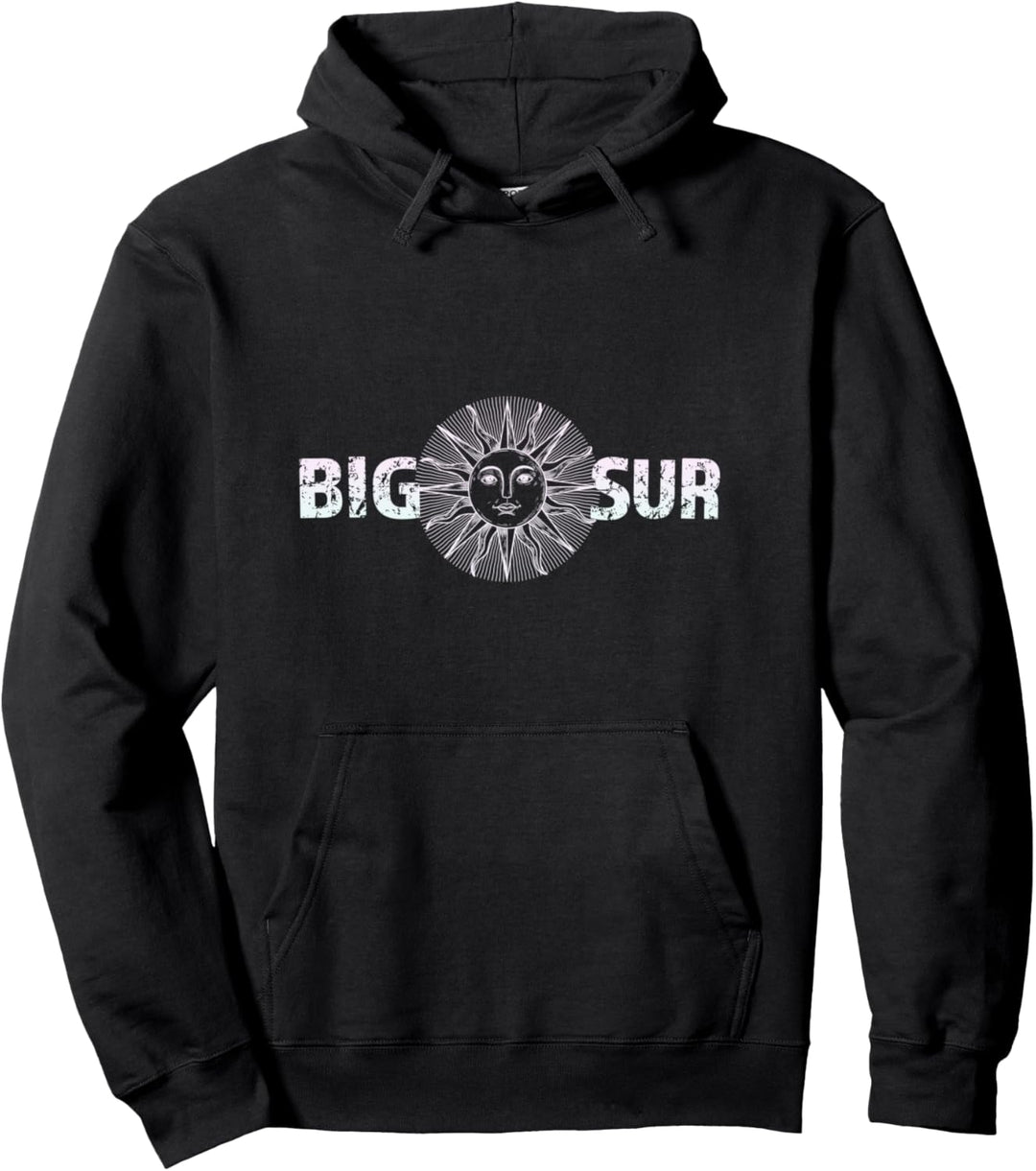 Big Sur Vintage Retro 70er Jahre Sun Face 80er Jahre Pullover Hoodie
