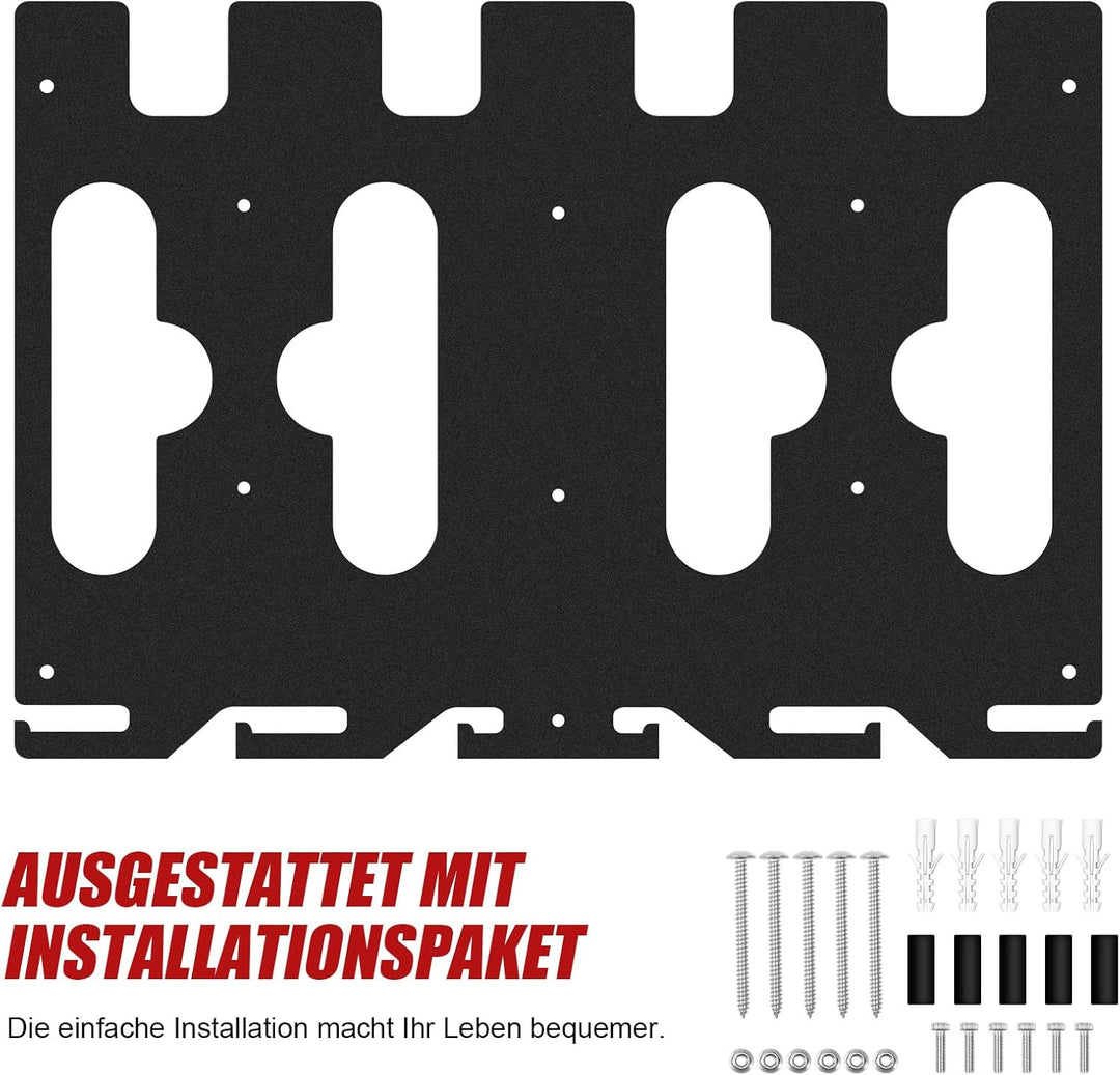 Wandhalterung für Milwaukee-Ladegeräte, 3-in-1 Milwaukee Ladegerät M12-18FC für 4 18-V-Akkus, Halter