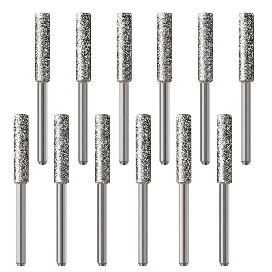 12 Diamant-Kettensägen 4,8 mm, Schleifwerkzeug, Datei, Schärfen, Polieren für Kettensäge, Schleifer,