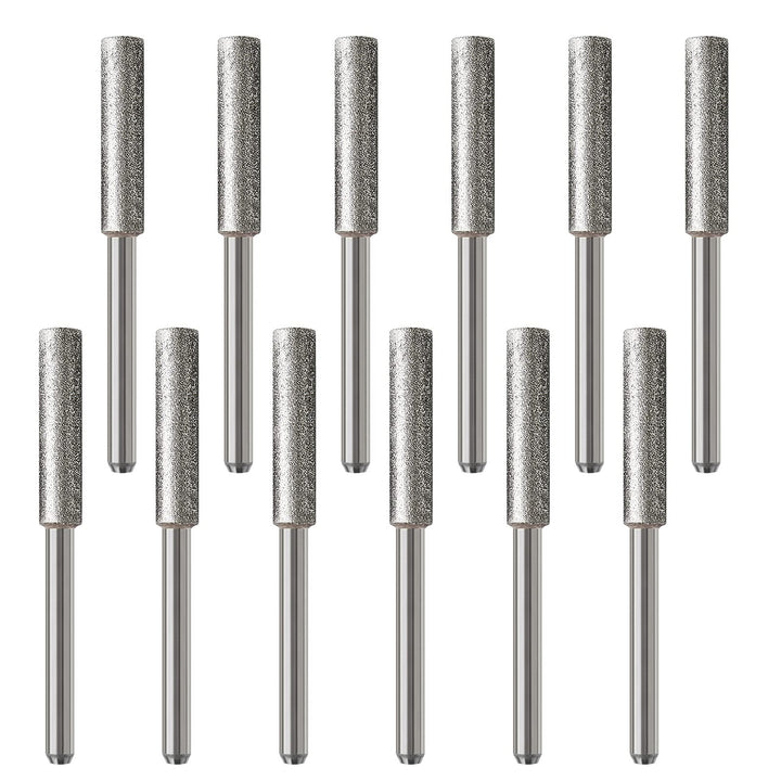 12 Diamant-Kettensägen 4,8 mm, Schleifwerkzeug, Datei, Schärfen, Polieren für Kettensäge, Schleifer,
