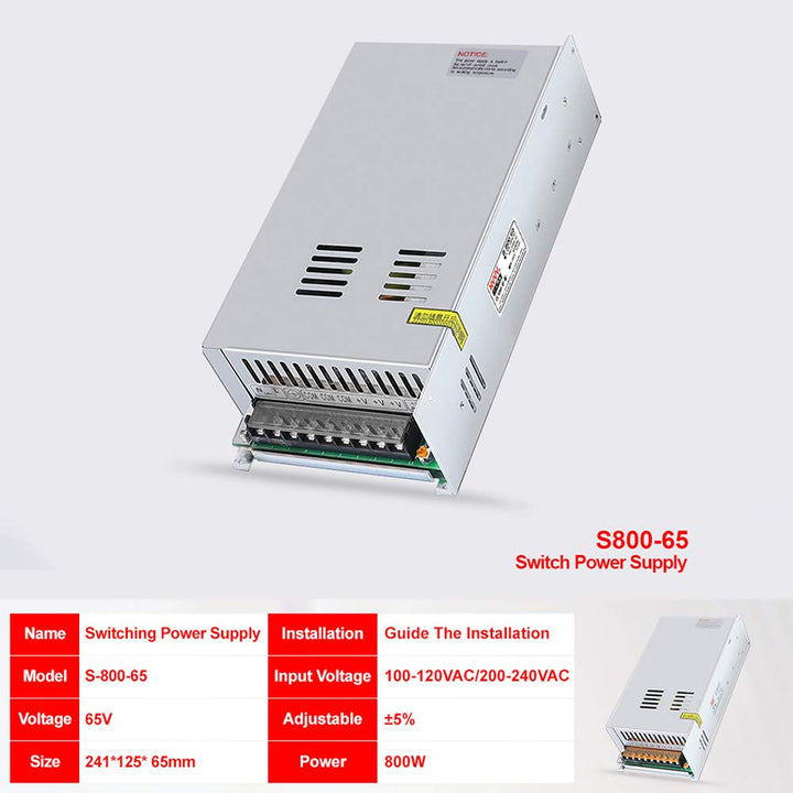 VISLONE S800-65 65V 800W Gleichstrom-Spannungsabfall Netzteilgeregeltes Schaltmodul Kompatibel mit d