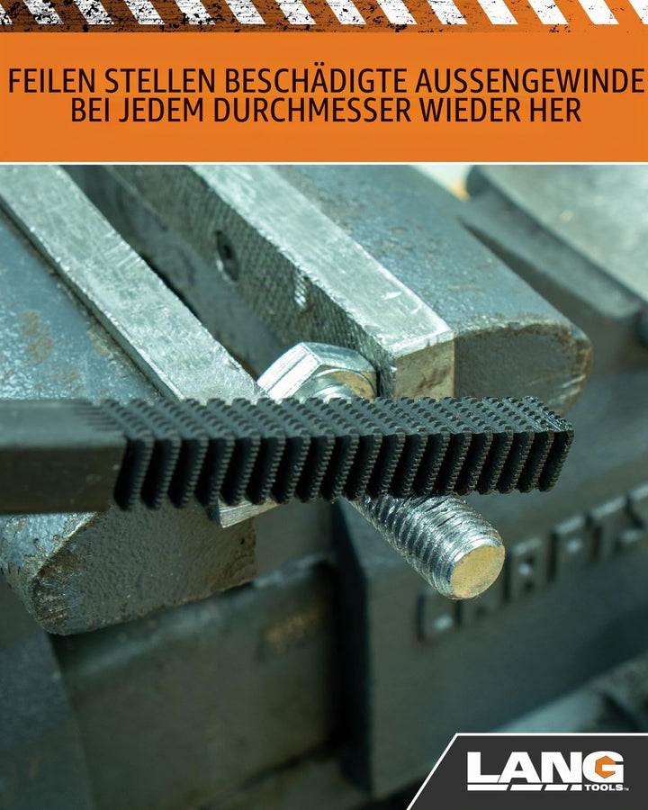 Lang 972 Reparaturset für fraktionelle und metrische Gewinde, 40-teilig