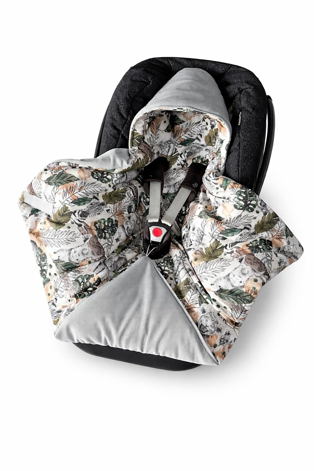 Einschlagdecke für Babyschale Autositz mit Füllung Wattiert Ganzjährig Übergang Frühling, Universal
