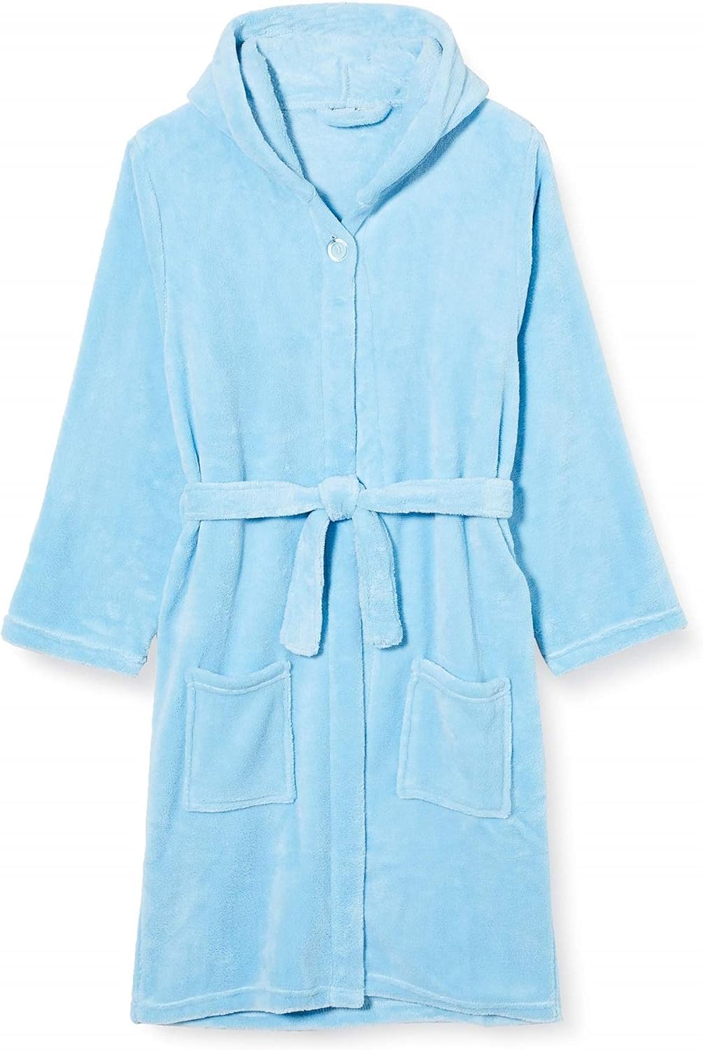 Playshoes Unisex Kinder Fleece-Bademantel Morgenmantel 122-128 bleu, 122-128 bleu