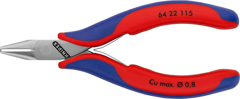 Knipex Elektronik-Vornschneider mit Mehrkomponenten-Hüllen 115 mm 64 22 115 Minischneide mit Facette