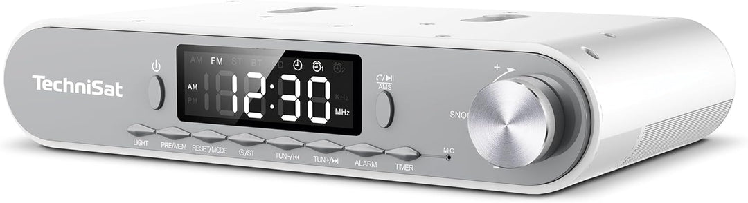 TechniSat KITCHENRADIO - Unterbau Küchenradio mit UKW/FM, LED Display, Arbeitsleuchte, Timer, Blueto