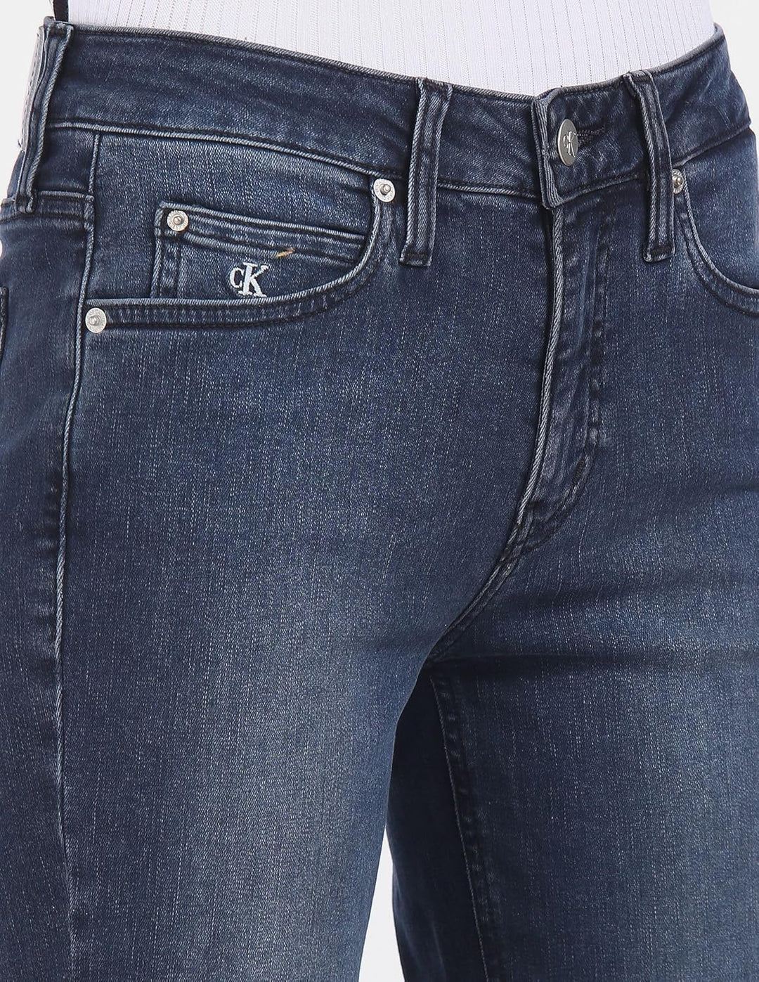 Tommy Hilfiger Damen Hose 30W Short Blue Black Rivet, 30W Short Blue Black Rivet