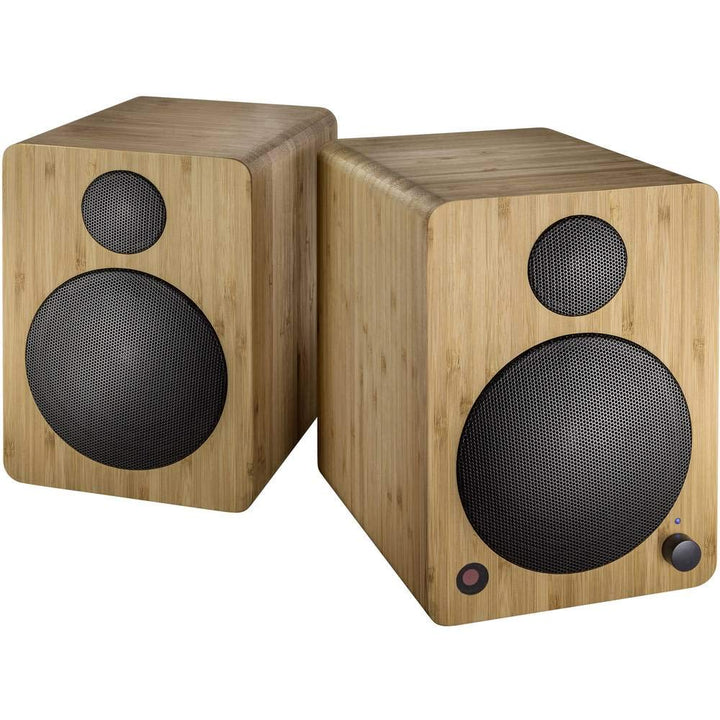 Wavemaster CUBE MINI bamboo - Regallautsprecher-System (36 Watt) mit Bluetooth-Streaming, Digitalans