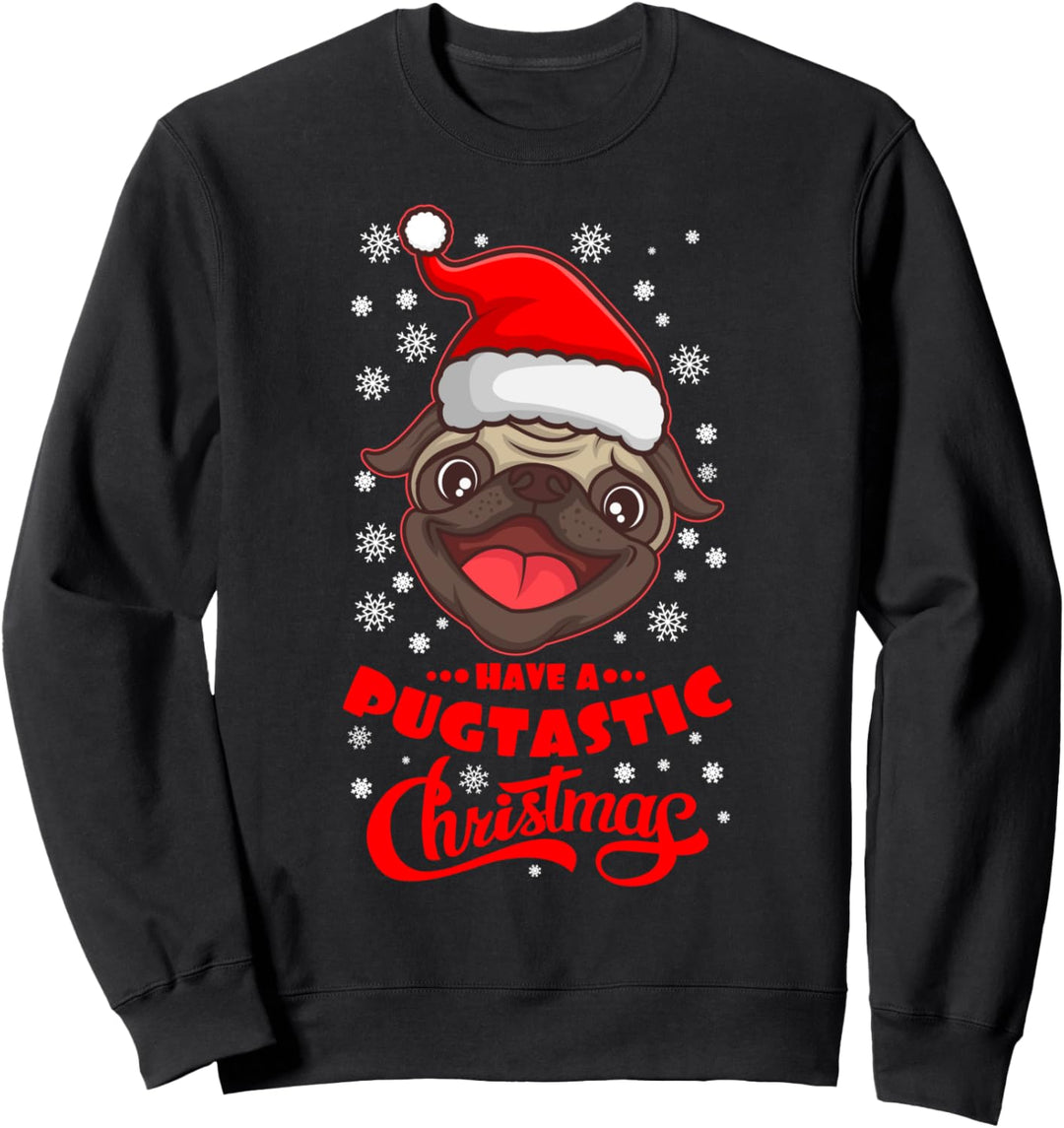 UGLY CHRISTMAS Sweater Mops Geschenk Hunde für Hundehalter Sweatshirt