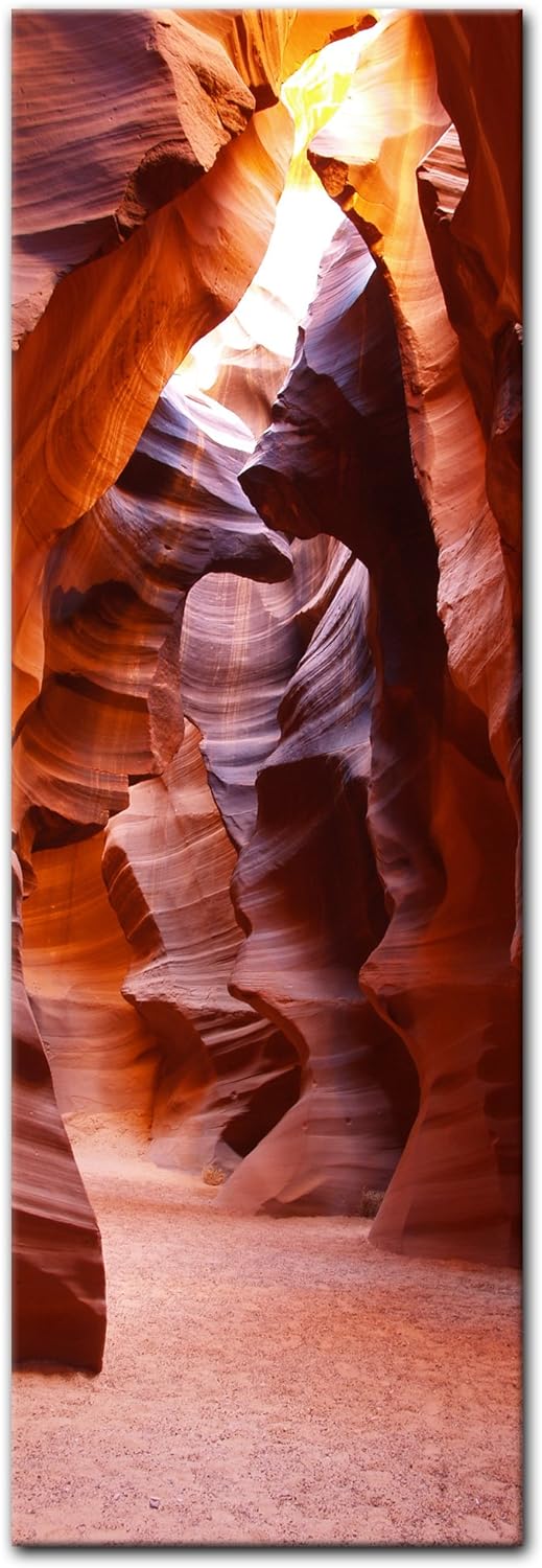 Bilderdepot24 Bild auf Leinwand | Antelope Canyon V - Arizona USA in 40x120 cm als Panorama Wandbild