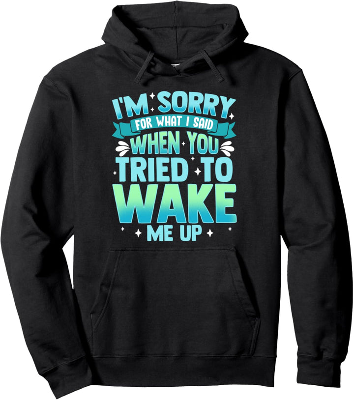 Kids Pajamas Lazy Sleepy Funny Pajama PJ Top Girls Daughter Pullover Hoodie