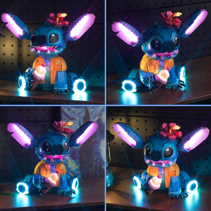 LocoLee Licht Kompatibel mit Lego Stitch, Nur Lichter Set - Kein Modell, Licht BeleuchtungSet Compat