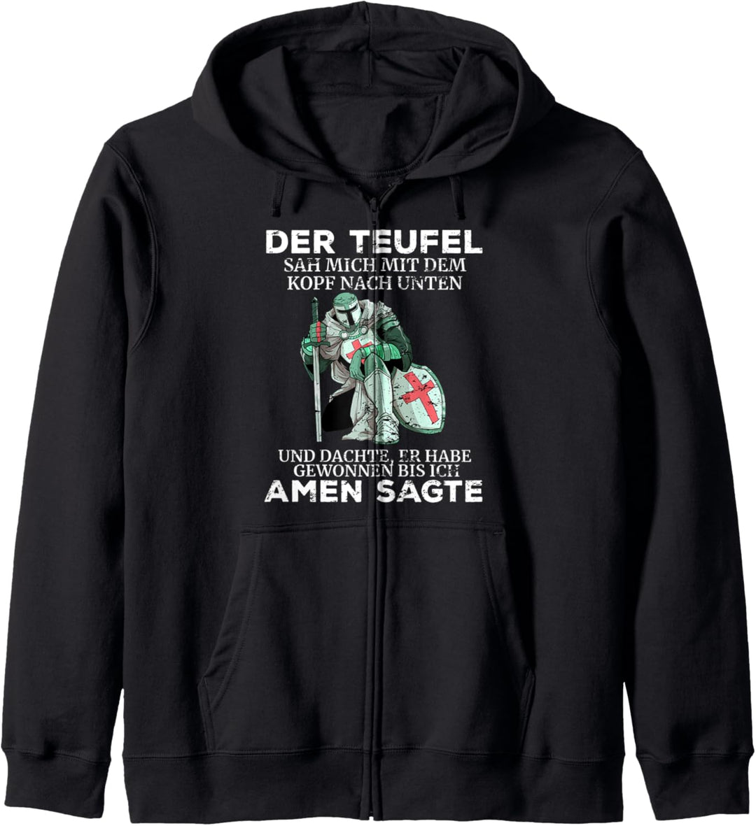Tempelritter Spruch Templer Tempel KreuzRitter Zitat Teufel Kapuzenjacke
