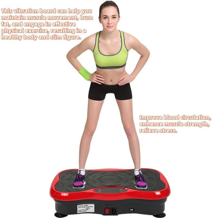 Fitness Platte Vibrationstrainer, für den Büro-Wohnzimmer, Multi-Funktions mit Bluetooth und USB,Vib