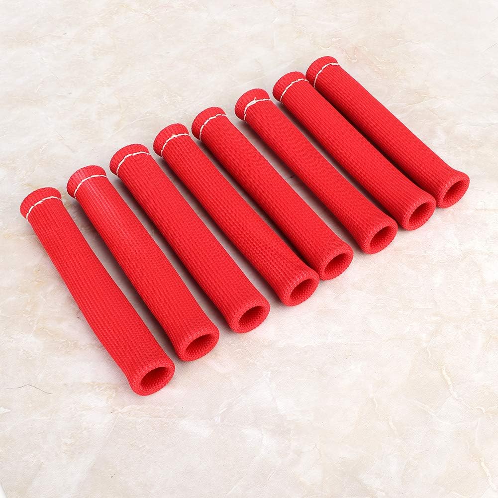 Tbest Hitzeschutz Zündkabel, Zünrzenstecker Hitzeschutz,Zünrzenschutzhülsen,8 Stück 1600-Grad-Zünrze
