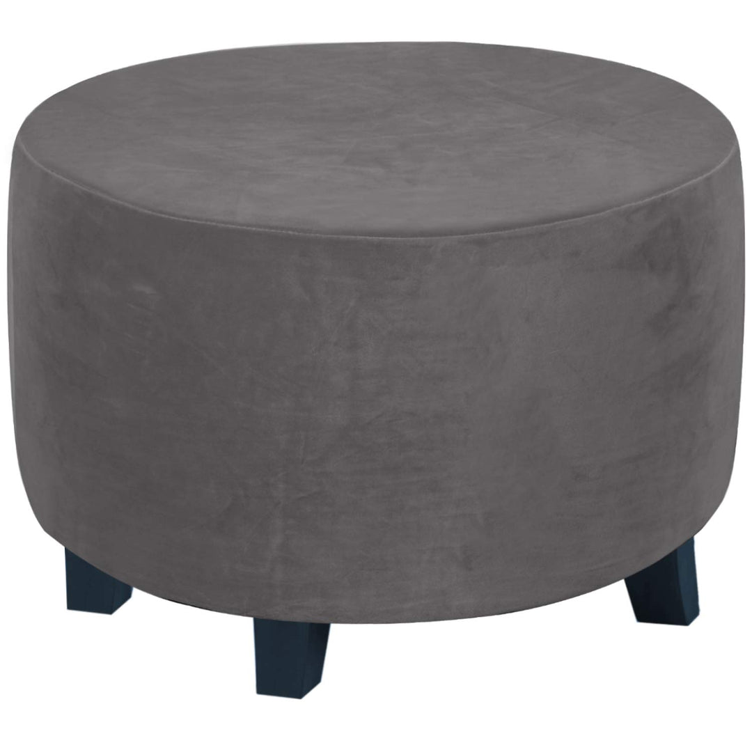 Runde Hockerbezug Osmanische Bezüge Hockerbezug Rund Samt Pouffe Schonbezug Hocker Abdeckung Fusshoc
