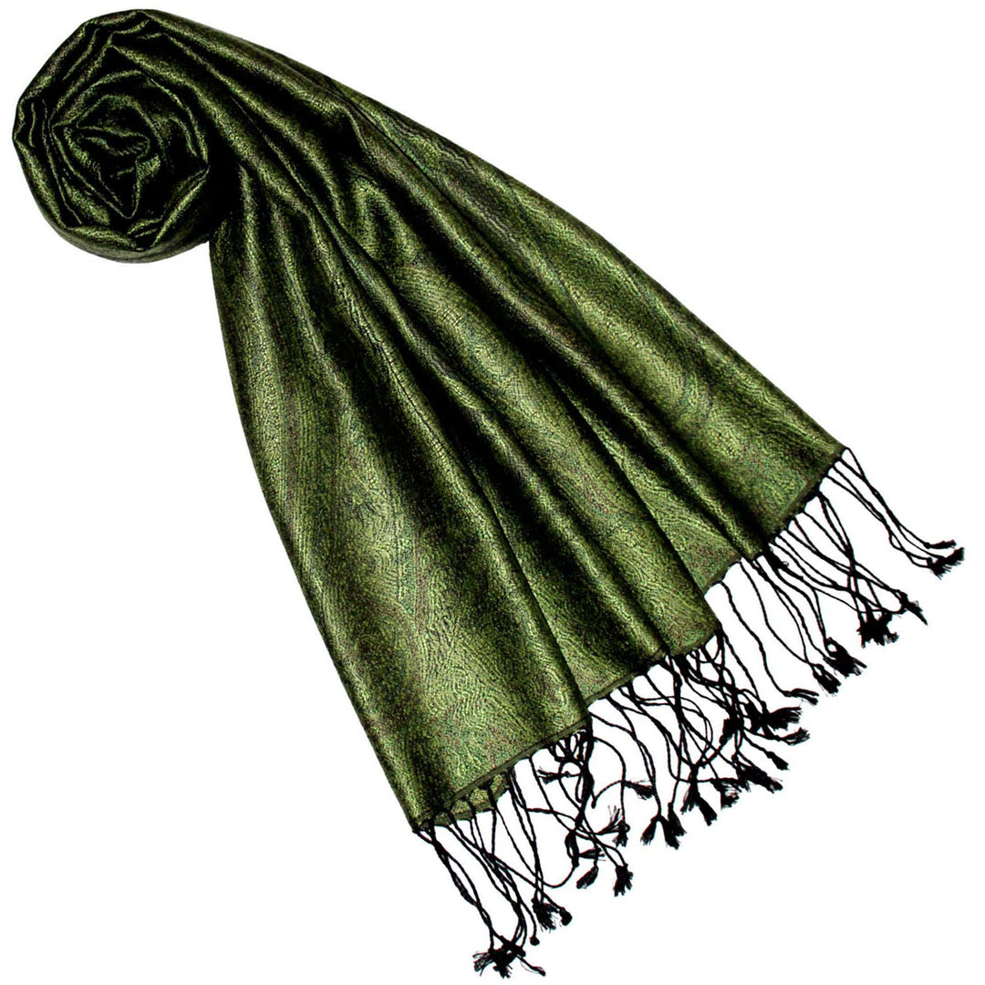 Lorenzo Cana Pashmina Schal Schaltuch jacquard gewebt 100% Seide Paisley Muster Seidenschal Seidentu