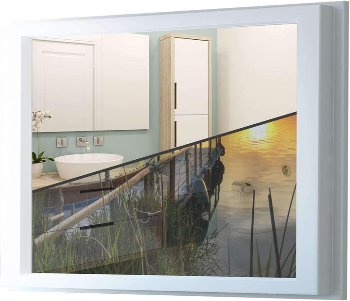 Fenster-Folie Sichtschutz I Folie für Fenster Deko - Fensterbild selbstklebend I Deko für Bad, Küche