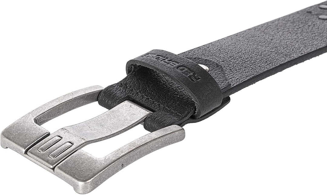 Redbridge Ledergürtel Gürtel mit Nieten Robust und Langlebig 80 Schwarz, 80 Schwarz