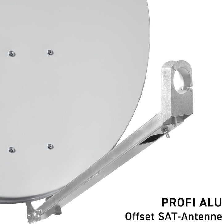 GALLUN 80cm Profi-Type ALU Parabolantenne hellgrau Alu Profi Hellgrau, Alu Profi Hellgrau