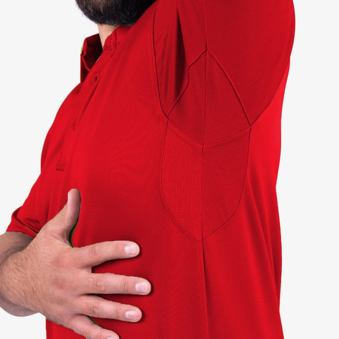 Propper Herren Men’s I.c.e. Performance Polo-Short Sleeve Poloshirt, Rot/Ausflug, Einfarbig (Getaway