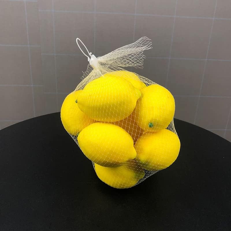 LGEGE Fake Zitronen 30er Set - Künstliche Früchte für Limonaden Party, Küchentisch Dekoration, Fotog