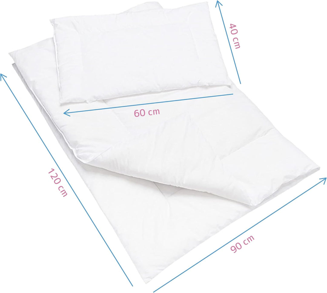Baby Comfort Betten-Set für Babys, Bettdecke und Kissen, luxuriös, 120 x 90 cm, für das Babybett (12