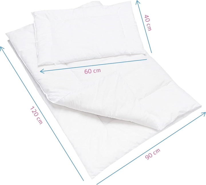 Baby Comfort Betten-Set für Babys, Bettdecke und Kissen, luxuriös, 120 x 90 cm, für das Babybett (12
