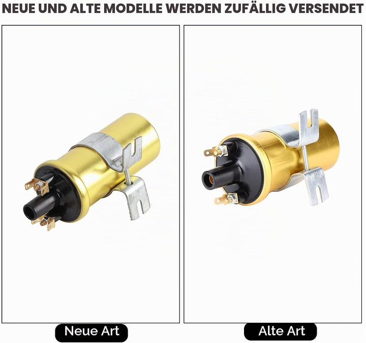 12 Volt Zündspule Auto, Hochleistungs-Zündspule ohne Vorschaltgerät für LUCAS 12-V-Sportzündspule DL