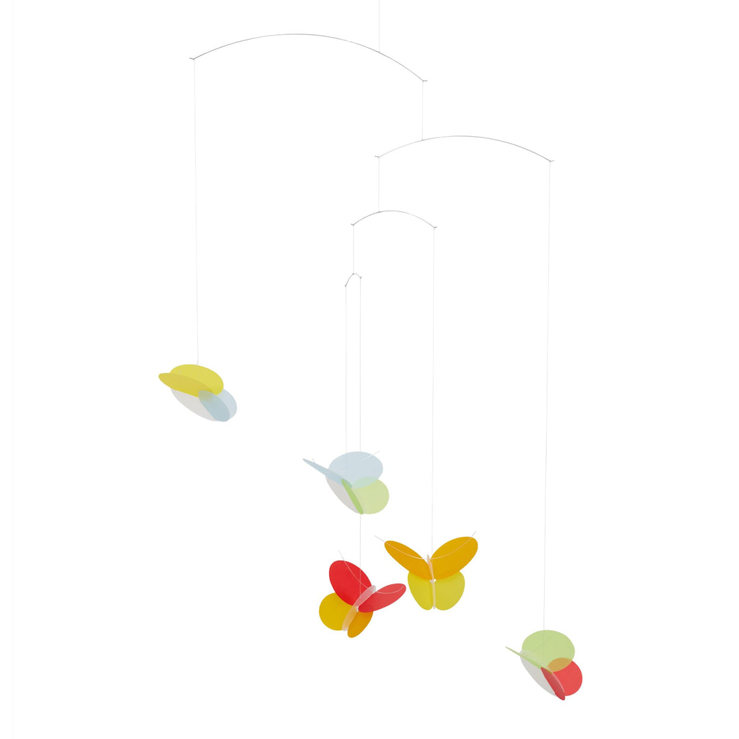 Flensted Mobiles Butterflies Mobile Blue, Green, red, White, Yellow, orange, pink 68x45cm