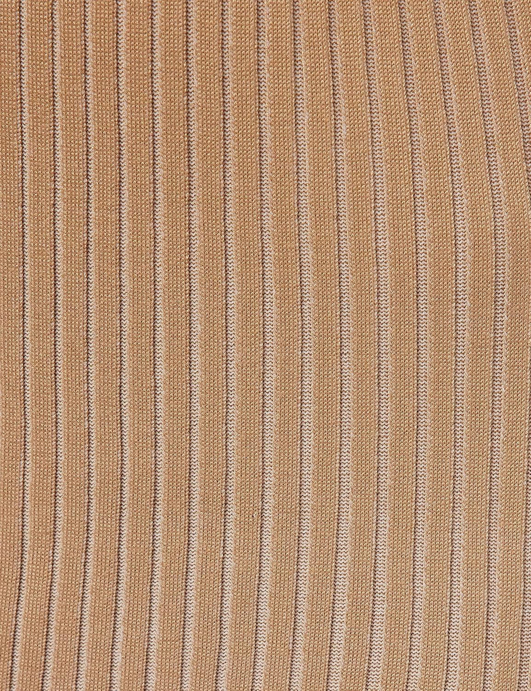 VERO MODA Damen Vmwillow Below Knee Rib Skirt Ga Rippstrick-Rock S Tigers Eye/Stripes:w. Birch, S Ti