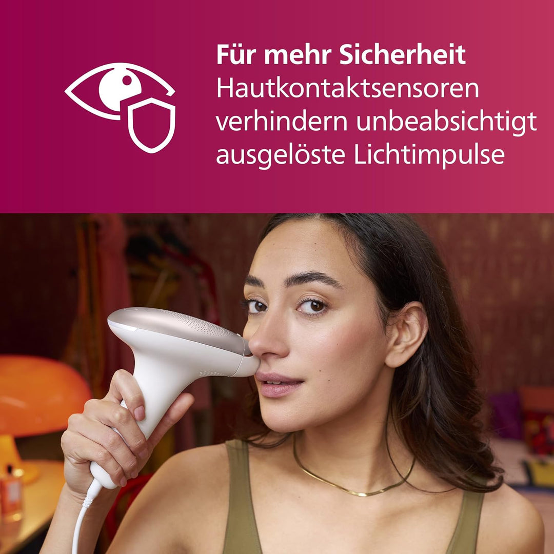 Philips Lumea IPL Advanced, 3 Aufsätze – Haarentfernungsgerät mit Satin Compact Korrekturtrimmer